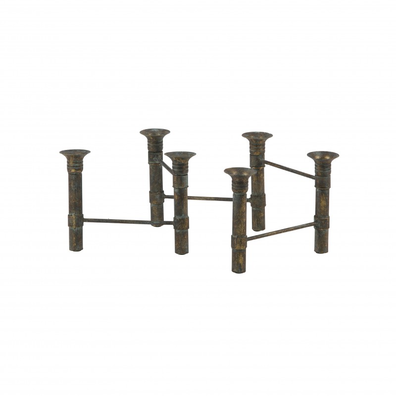 CANDLEHOLDER SNAKE METAL BRASS - CANDLE HOLDERS, CANDLES